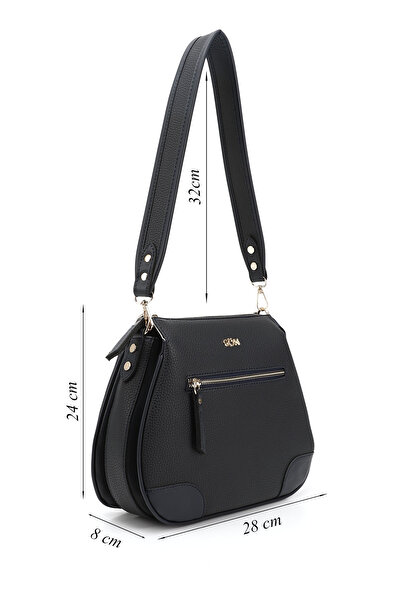 GÖNDERİ(R) DARK BLUE Gön Medium Size Women's Shoulder Bag Q6855
