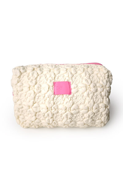 Ecrou Ecru Color Rectangular Makeup Bag