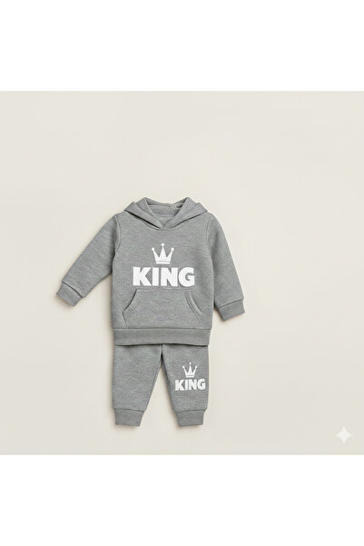 LAMRA Kapüşonlu Erkek Bebek 2'liTakım