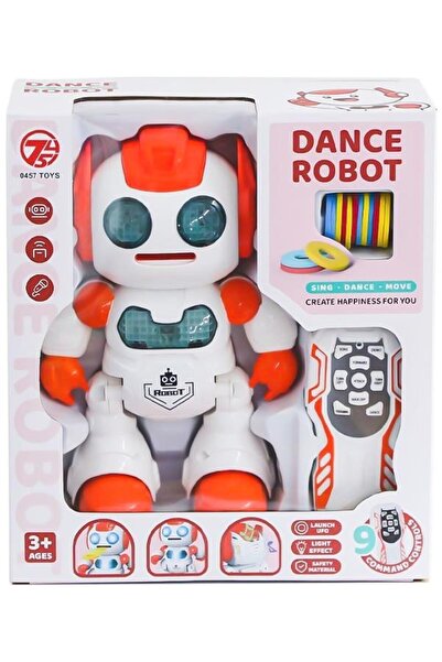 Pasifik Toys Uzaktan Kumandalı Disk Atan Robot Turuncu 60630