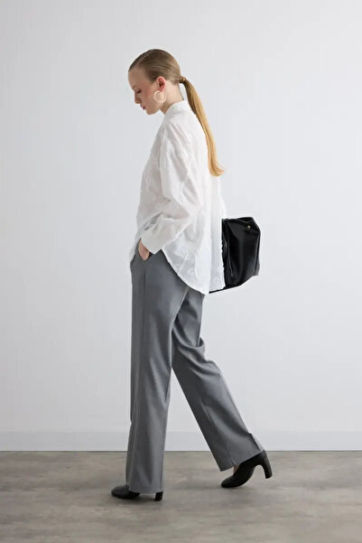 Gusto Embroidered Cotton Shirt - White