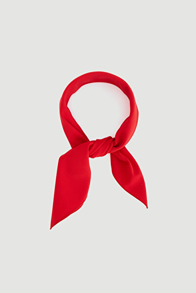 Gusto Solid Color Scarf - Red