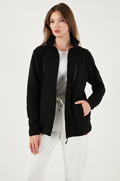 Buratti Slim Fit Pockets Zippered Anti-Pilling Non-Pilling Cold-Proof Fleece Cardigan Unisex Hi