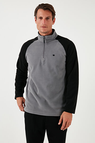 Buratti Slim Fit Half Zipper Cold-Proof Fleece-Lined Pack Fleece Men's Polar 5906055S2