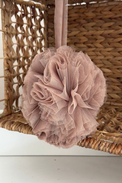 Pastelya Brown Pompom Accessory Mosquito Net