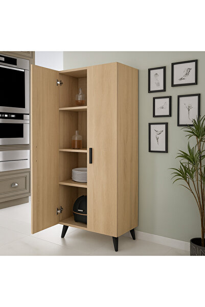 Alesta Life 2 Kapaklı 4 Raflı Mutfak Dolabı | Banyo Dolabı | Kiler Dolabı - S...