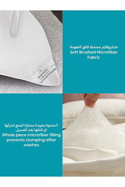 Donetella 2-piece Comforter Set – Single Size 170x230 Cm, Microfiber, Digital Quilted 350 Gsm Filling