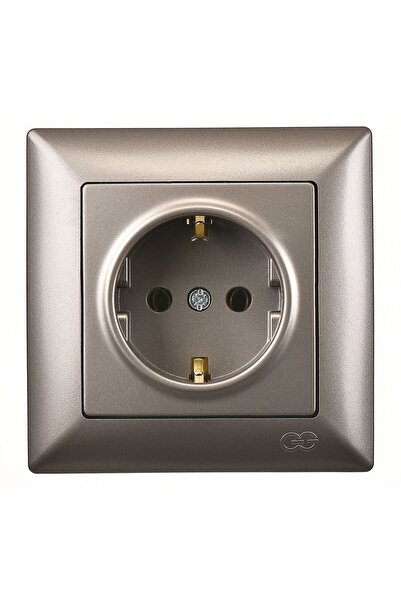 Günsan Elektrik Günsan Visage Mocha Topraklı Priz