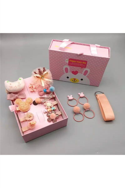 Le Mabelle 18 Pieces Boxed Girl's Buckle Set - Yavruağzı