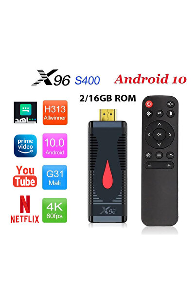 X96 A smart, high-performance media streaming device, the TV Stick transforms your regular TV into a smart TV running Android 10.