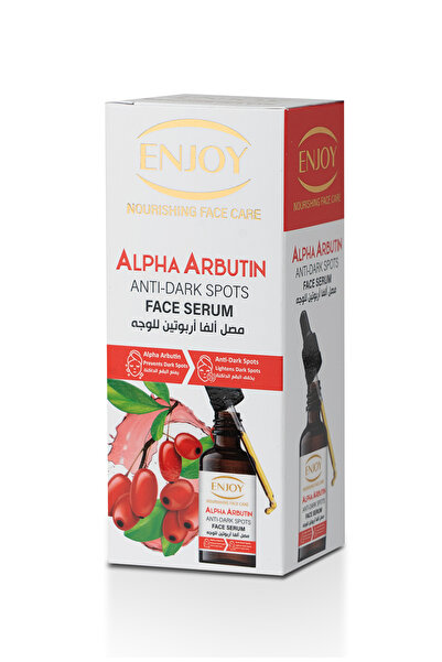 Enjoy ALPHA ARBUTIN ANTI-DARK SPOTS FACE SERUM 50 ml, Brightening & Hydrating Formula for Even Skin