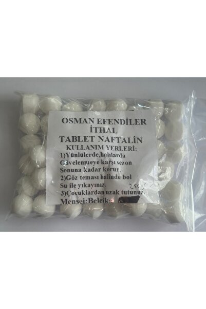 osmanefendiler Tablet (BİLYA) Ithal Naftalin 250 gr 2025 Model (Menşei Belçika)