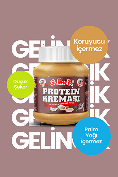 Gelincik Kahvaltılık Sürülebilir Katkısız 320gr Özel Üretim Protein Kreması 100gr'da 28gr Içerir