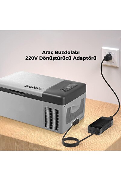 Coolist CLTACDC Kompresörlü Araç Buzdolapları İçin 220Volt/12Volt 6,0Ah Dönüştürücü Adaptör
