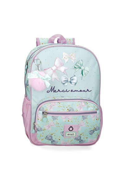 Enso Rucsac scoala fete, Merci amour, multicolor, 30x38x12 cm