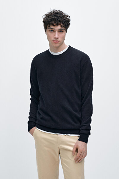 Massimo Dutti Yün karışımlı bisiklet yaka kazak