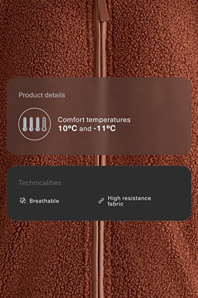 Oysho Oversize faux-shearling jacket