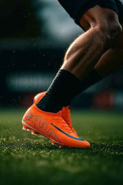 Liarca Pro-X Profesyonel Futbol Ayakkabısı Halısaha Çim Saha Çoraplı Çocuk Kr...