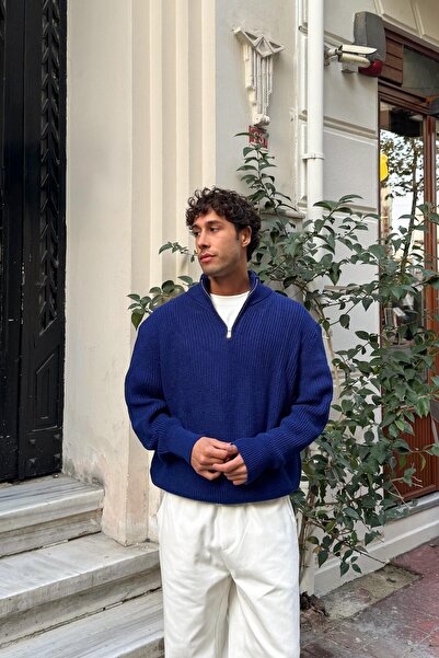 Flaw Wear سترة تريكو بسحاب نصفي