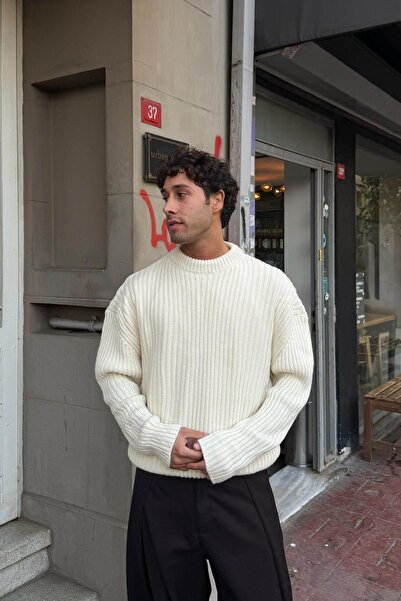 Flaw Wear Ribbed Knitwear Sweater