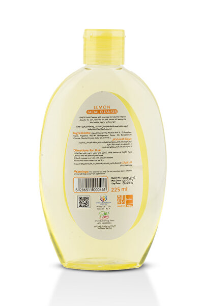 Enjoy Facial Cleanser With Lemon | Deep Cleansing, Antibacterial, Removes Dirt & Makeup, 225ml