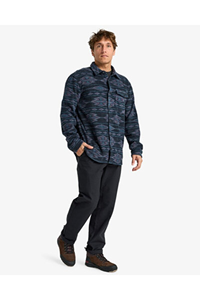 BİLLABONG Ebyft00145 Furnace Flannel Men's Fleece Shirt Black Purple