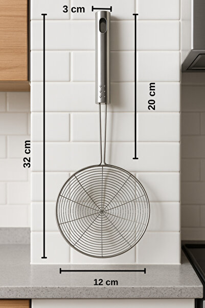 MEYA PİNE مصفاة من الفولاذ المقاوم للصدأ وغير قابلة للتشويه 12 سم