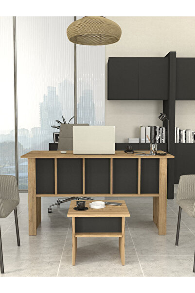 dorpek Nika Ofis Masası Ve Ofis Sehpası Set - 2 Parça