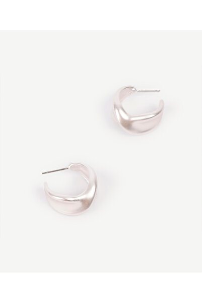 Yargıcı Dokulu Asimetrik Halka Küpe