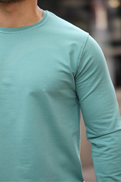 comstar Чоловічий велосипедний комір Basic з довгими рукавами, вузький, м'ятний