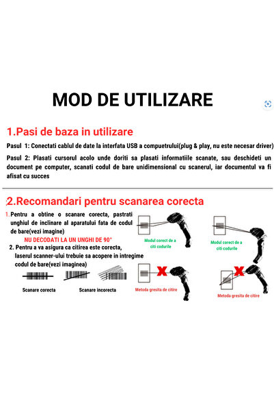 KALEPO Barcode Reader Kalepo, 1D/2D, Laser, Wireless 2.4GHz, 200 Scans Per Second