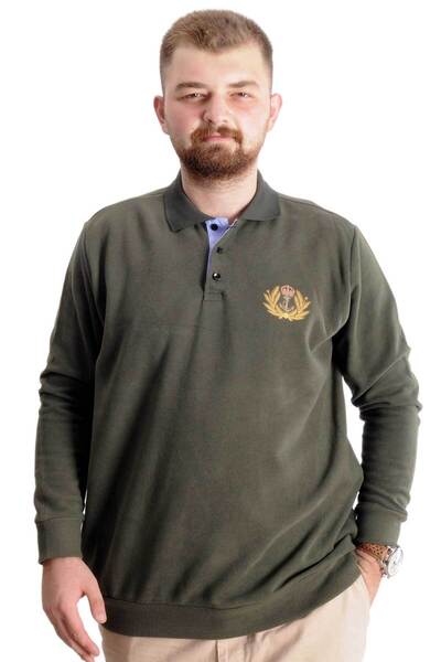 ModeXL Mode Xl Великий розмір Світшот Салоніки Crown Of A King 23447 Хакі