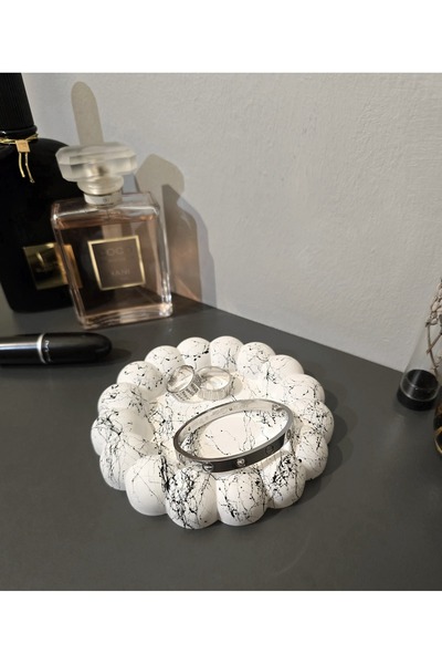 Gamy Crafts Pinterest Decorative Bubble Jewelry Plate - Marble Patterned Bubb...