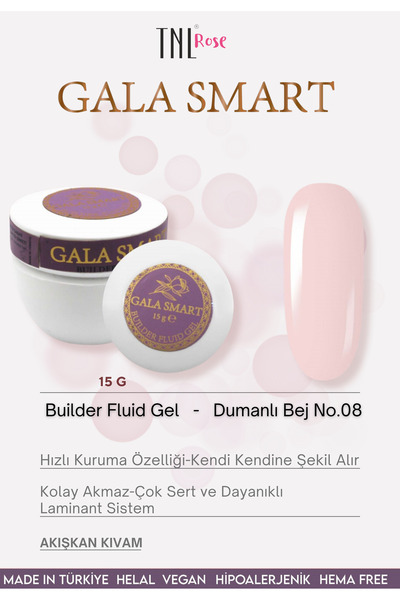 gala smart Builder Fluid Jel Akışkan Kıvam Gel Jel Tırnak Protez Tırnak Uzatm...