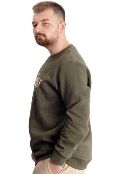 ModeXL Mode Xl Великий розмір Чоловічий Світшот Bisyaka Do It Yourself 23168 Хакі