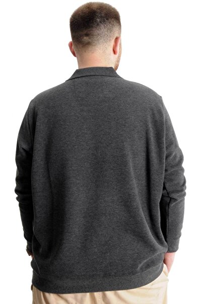 ModeXL Plus Size Mode XL Sweat - Thessaloniki Crown of a King 23447 Antramelange