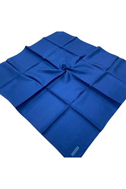Armine Midnight Blue Solid Color Sura Pure Silk Scarf Ist 10D02 - 92