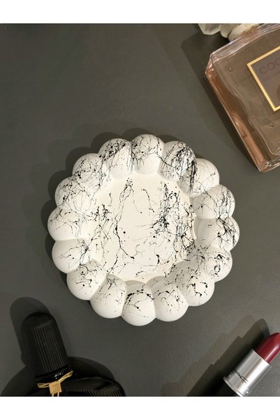 Gamy Crafts Bubble Coaster, Pinterest Decorative Jewelry Plate, Marble Patterned Bubble Jewelry Plate