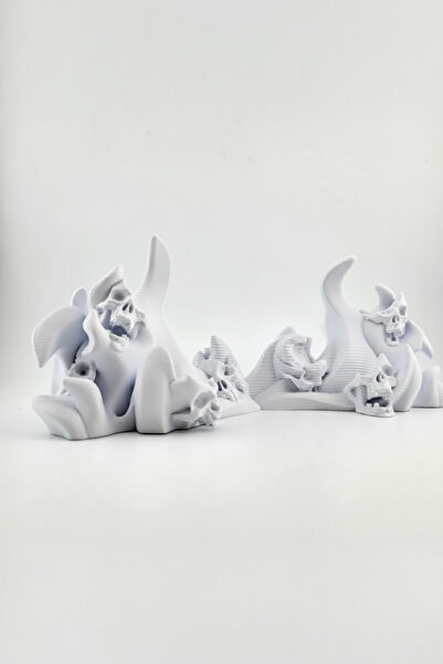 OEM PS5 controller compatible stand, skull pattern, gothic design, PLA material, matte finish