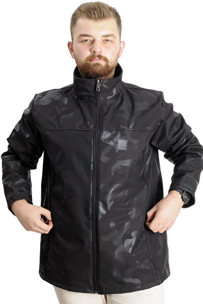 ModeXL Mode XL Plus Size Men's Waterproof Softshell 23232 Black