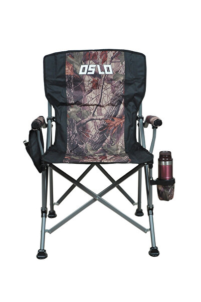 Oslo Lüks Katlanabilir Kamp Sandalyesi Kamuflaj