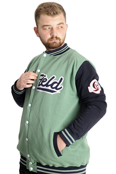 ModeXL Mode XL Large Size Men's College Coat My Field 23626 Cagla