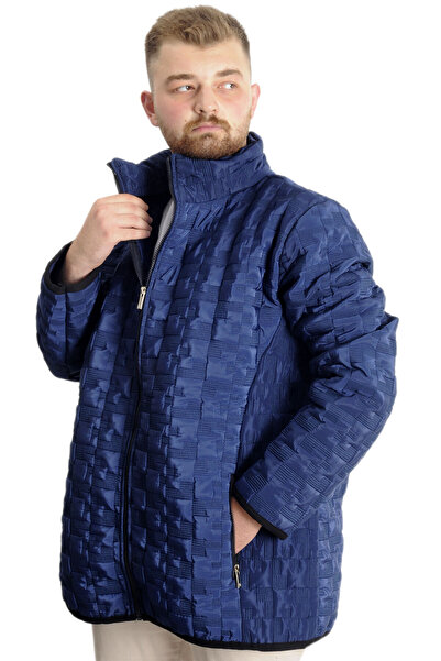 ModeXL Mode Xl Large Size Men's Coat Quilted 23623 Indigo