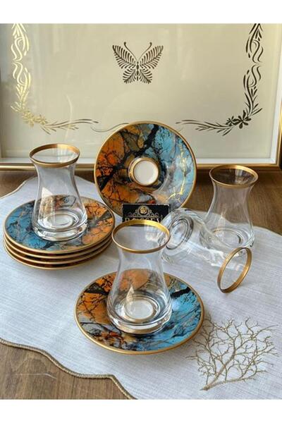 ROSSEV 12 Pieces Lora Ala Tea Set for 6 People