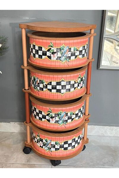 ROSSEV Miss Bety Paradise Bird 4 Katlı Sebzelik Yuvarlak