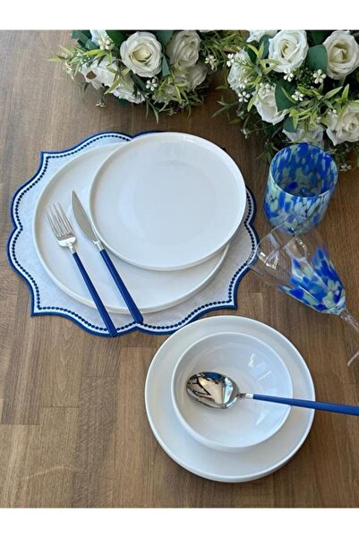 ROSSEV Yemek Takımı Modern Sade 24 Parça 6 Kişilik