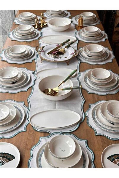 ROSSEV Yemek Takımı Modern Grace 77  Parça 12 Kişilik