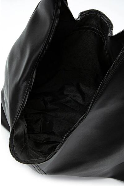 Mckanzie Geantă de umăr cu fermoar de dimensiuni mari, cu cusătură în mijlocul mânerului oval