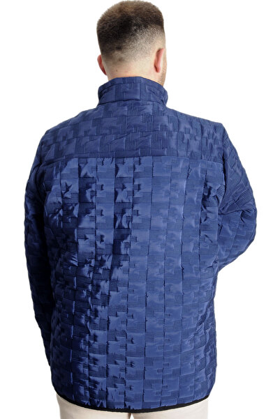 ModeXL Mode Xl Large Size Men's Coat Quilted 23623 Indigo