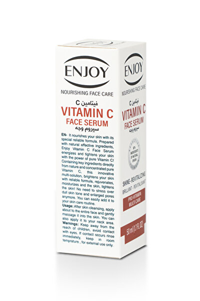 Enjoy Vitamin C Face Serum 50ml – Brightening, Anti-Aging & Hydrating for All Skin Types